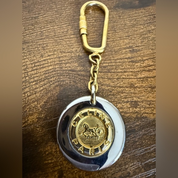 Celine Accessories - Celine Vintage Carriage Keychain